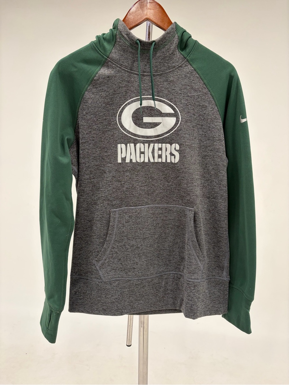 Women’s Nike Green/Gray Green Bay Packers Pullover Hoodie